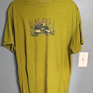 United By Blue Lime Green Van Graphic Tee.   #1107
